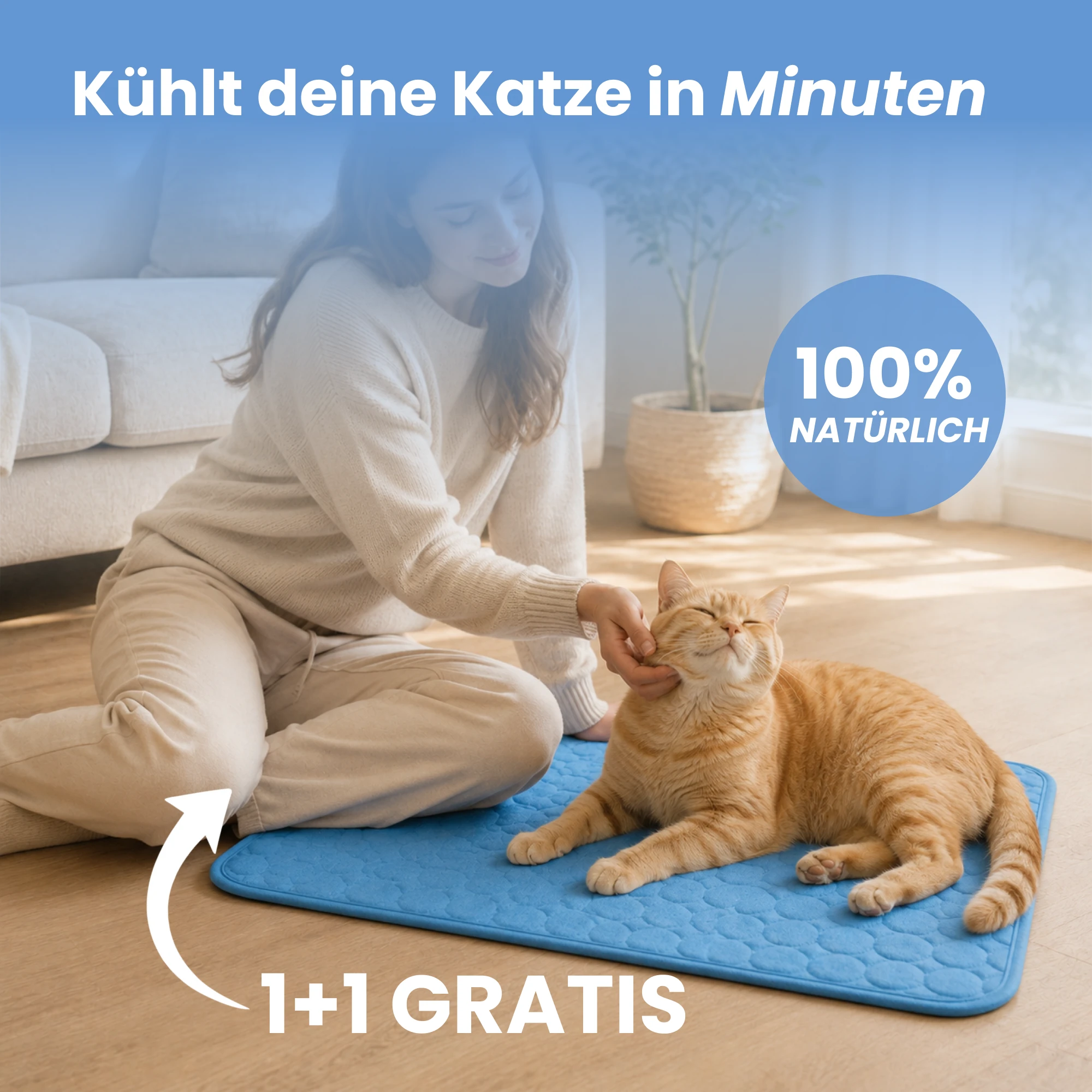 FreshPaw Cooling Mat for Cats - cooling gel technology