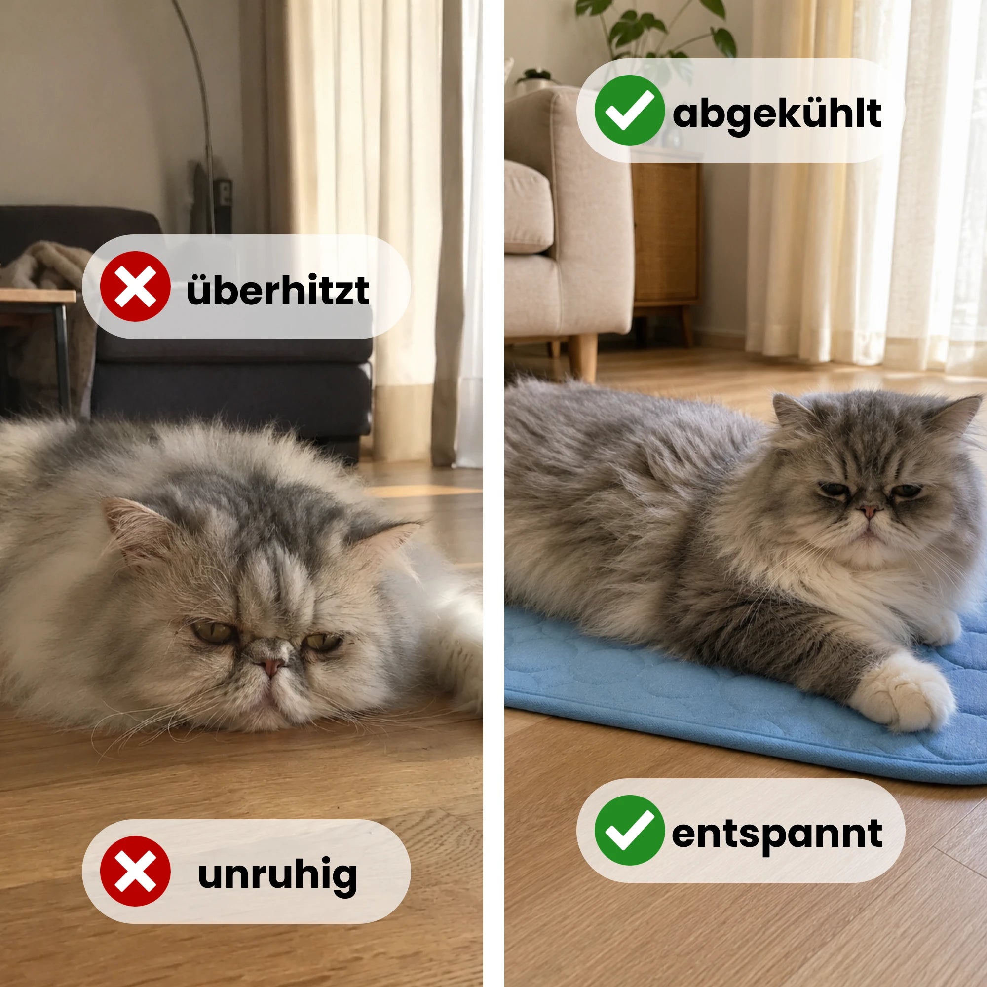 FreshPaw Cooling Mat for Cats - how it works
