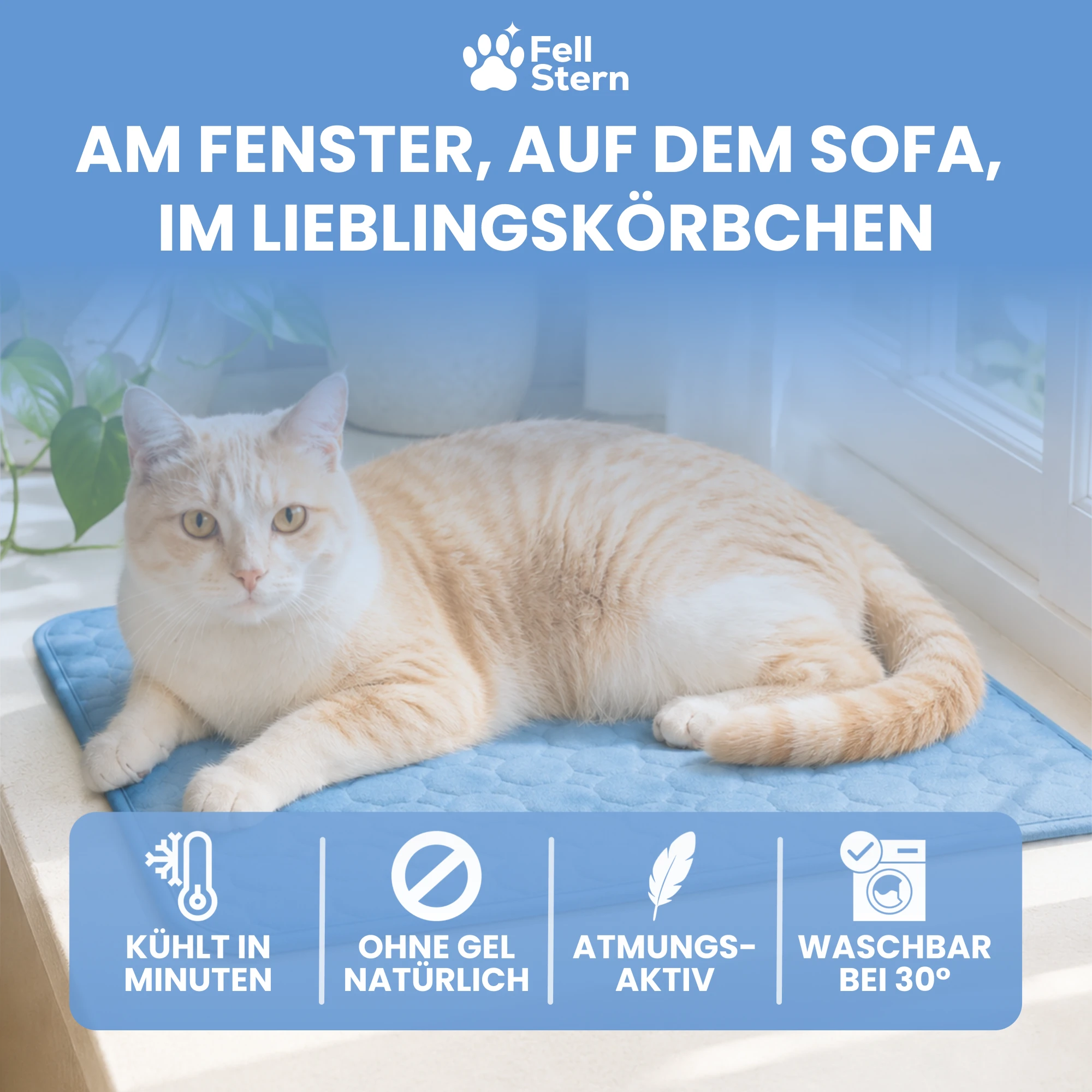 FreshPaw Cooling Mat for Cats - details