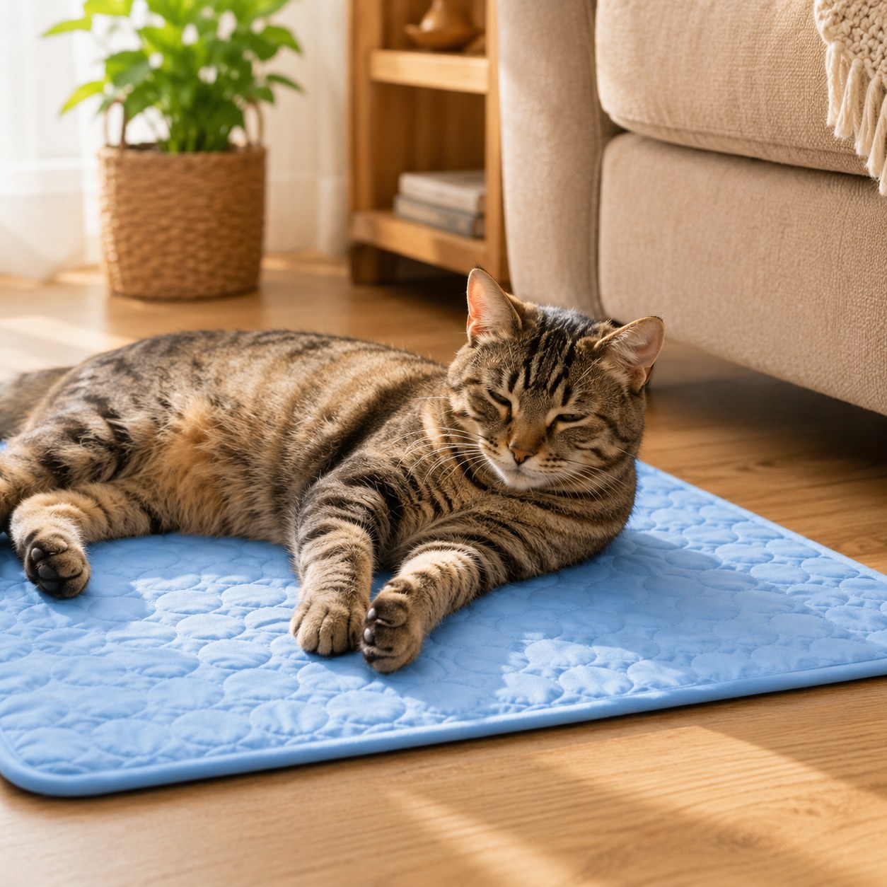 Every surface your cat lies on fails it — one warm patch at a ti