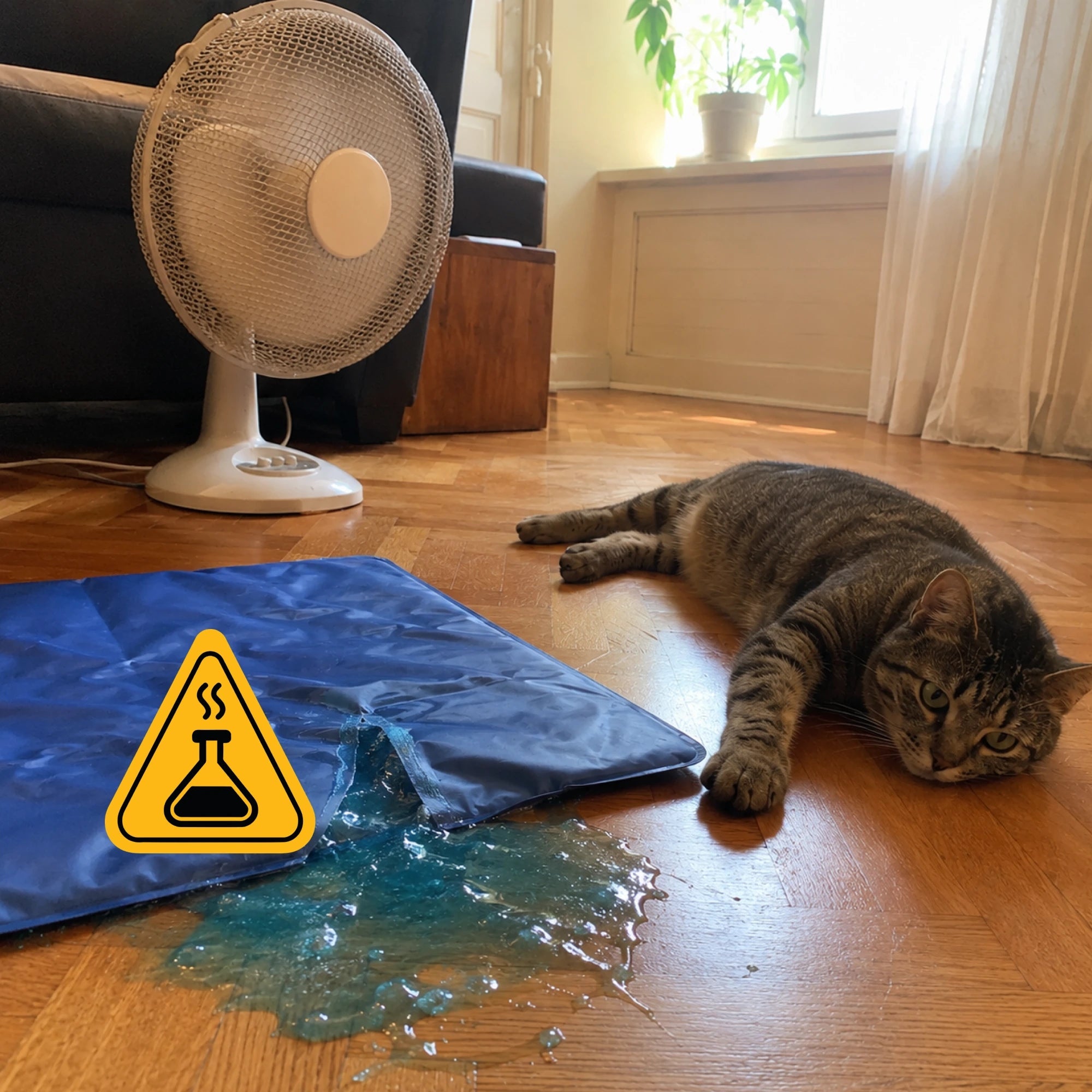 Your cat cannot sweat