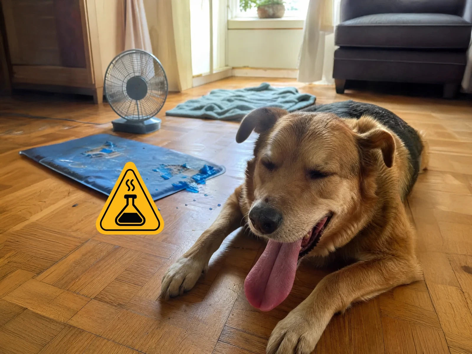 Your pet cannot sweat